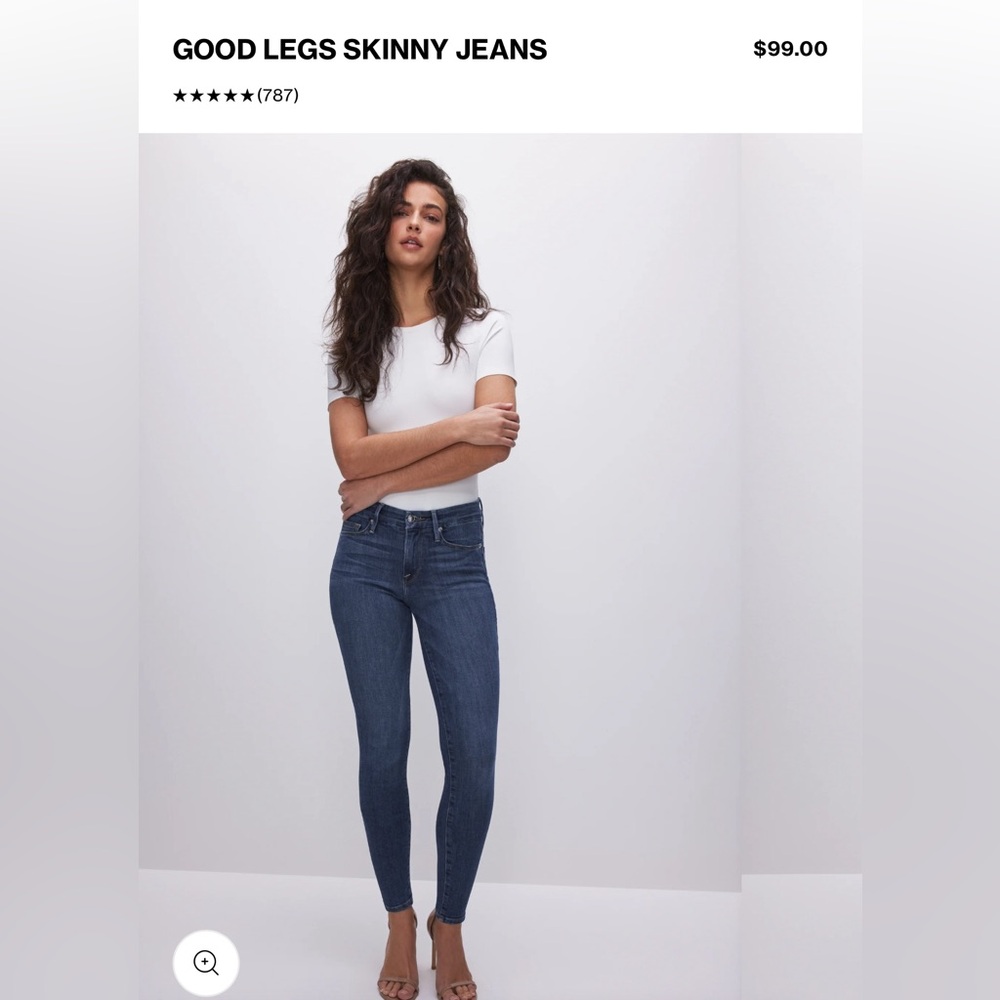 Good American- Good Legs Skinny Jeans, Size 27/4